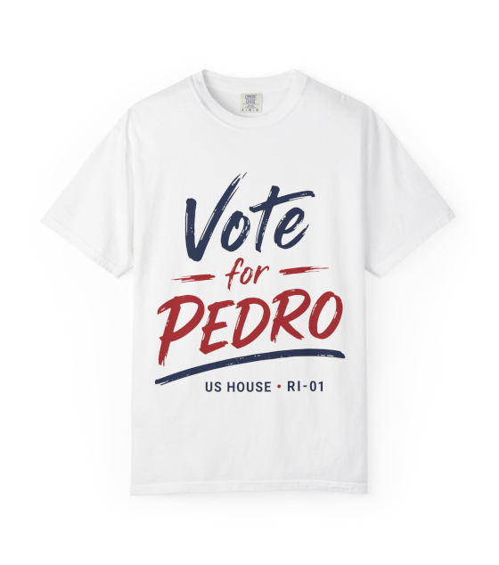 White Vote for Pedro campaign T-shirt